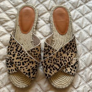 Gap Leopard Print Espadrille Sandals